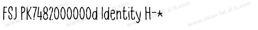 FSJ PK7482000000d Identity H字体转换